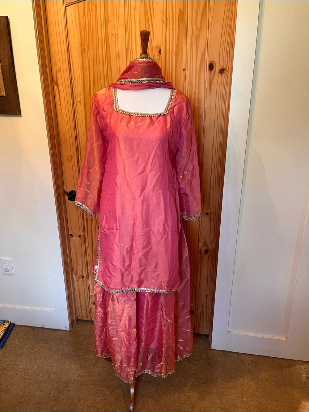 Pink Salwar Kameez with Dupatta for Women Indian Western wedding guest
